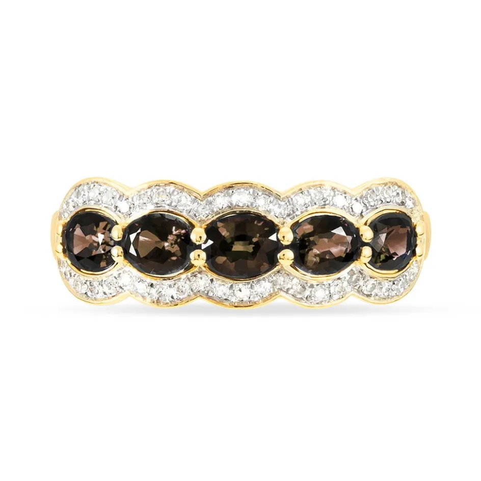 Sale Histoire d'Or Bague Margaux Or Jaune Quartz Et Diamant