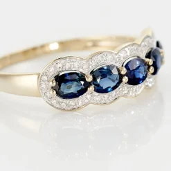 New Histoire d'Or Bague Margaux Et Diamant or jaune saphir