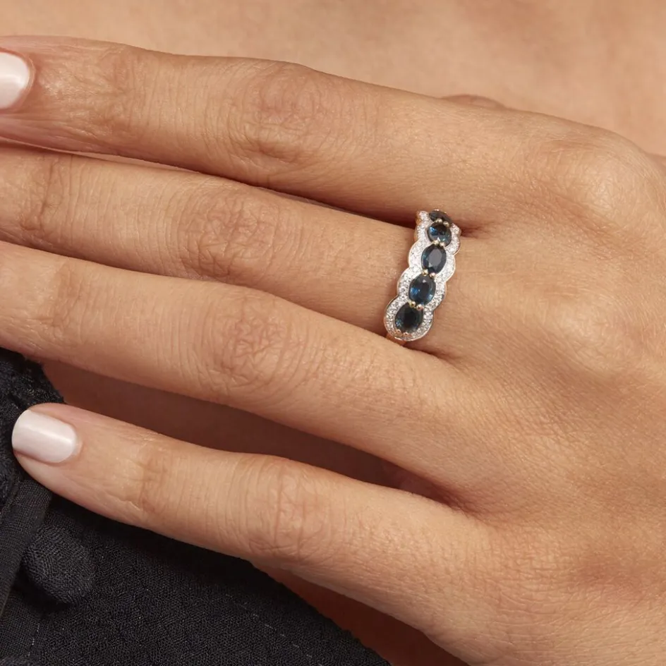 New Histoire d'Or Bague Margaux Et Diamant or jaune saphir