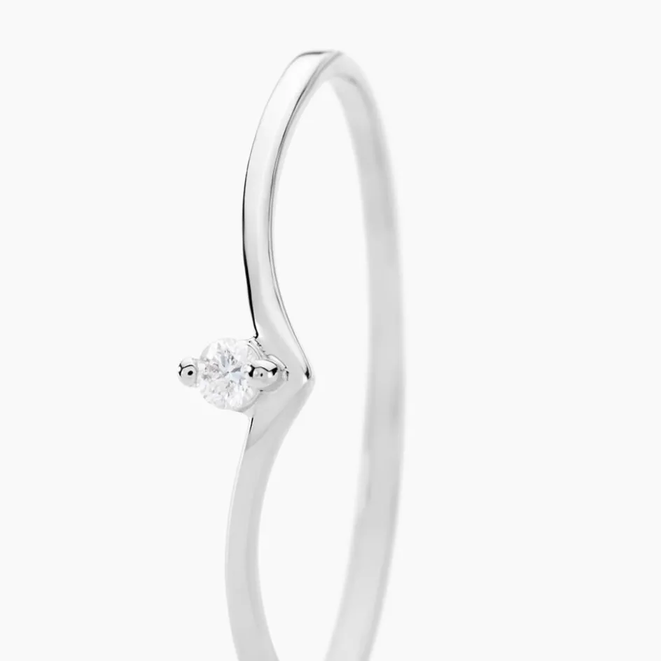 Outlet Histoire d'Or Bague Maye or blanc diamant
