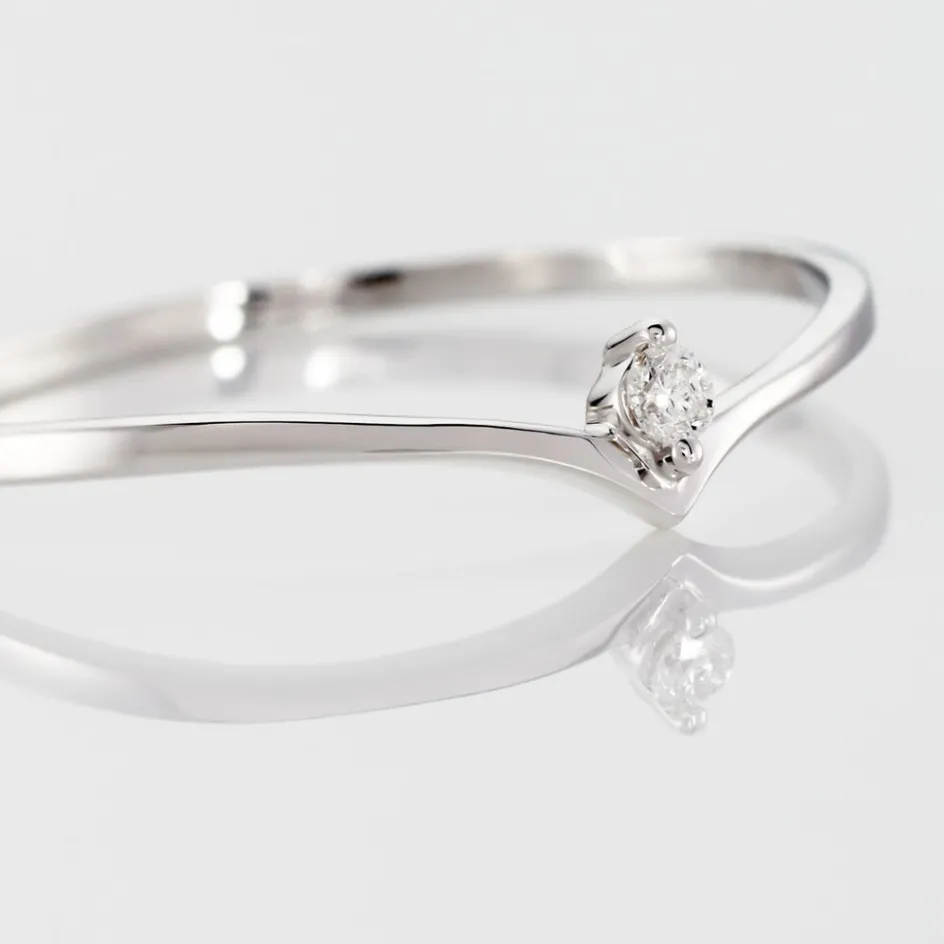 Outlet Histoire d'Or Bague Maye or blanc diamant