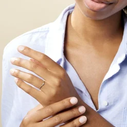 Outlet Histoire d'Or Bague Maye or blanc diamant