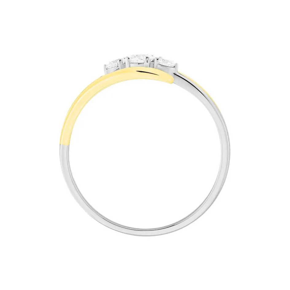Clearance Histoire d'Or Bague Mayline Or Bicolore Diamant