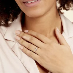 Clearance Histoire d'Or Bague Mayline Or Bicolore Diamant