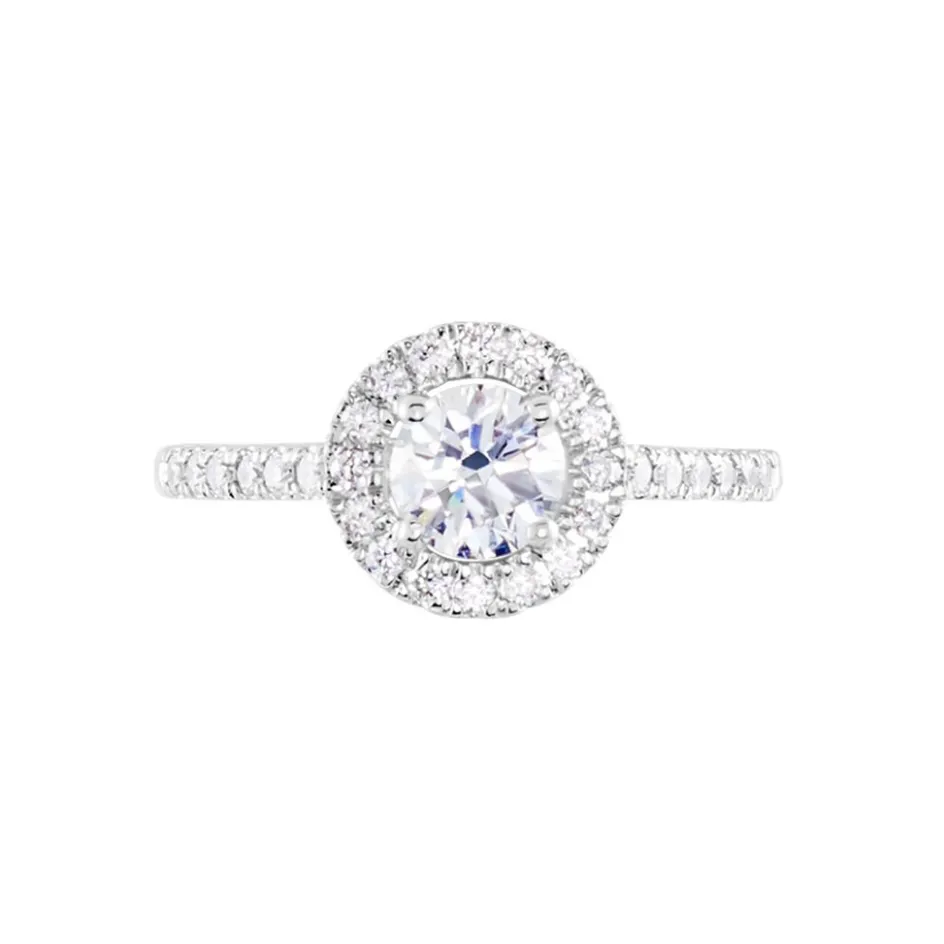 Best Histoire d'Or Bague Mentoura Or Blanc Diamant Synthétique