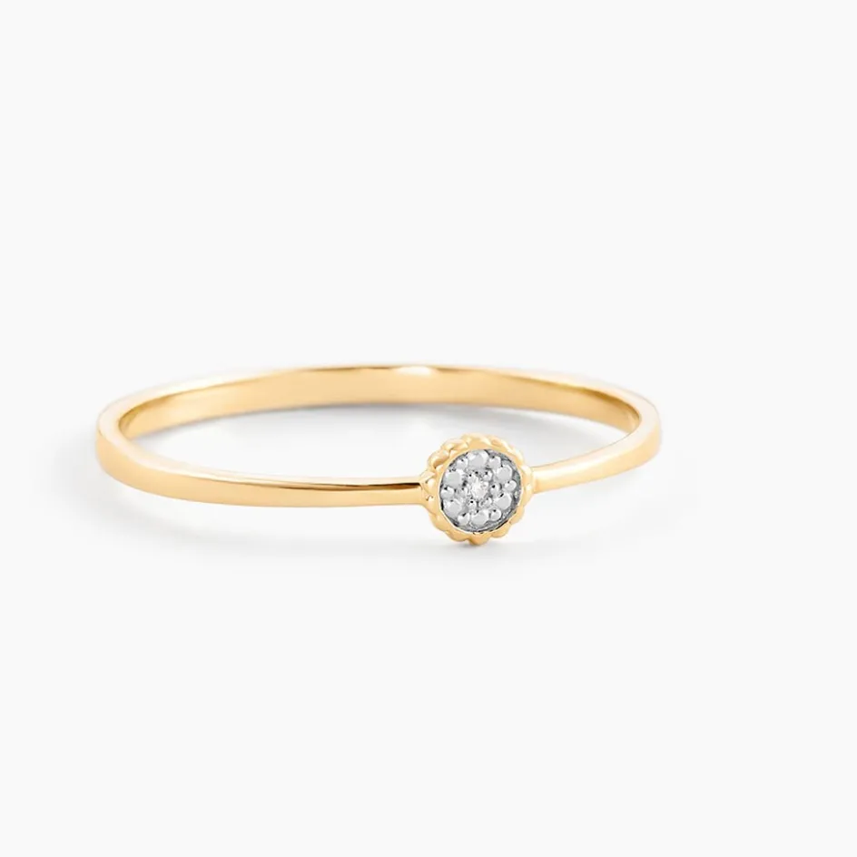 Hot Histoire d'Or Bague Mon 1er Diamant or jaune diamant