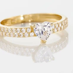 Sale Histoire d'Or Bague Monelle Or Jaune Oxyde De Zirconium