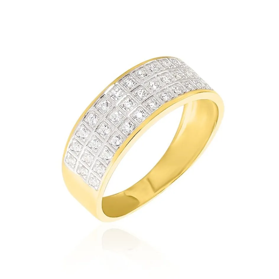 Sale Histoire d'Or Bague Morjana Or Jaune Oxyde De Zirconium