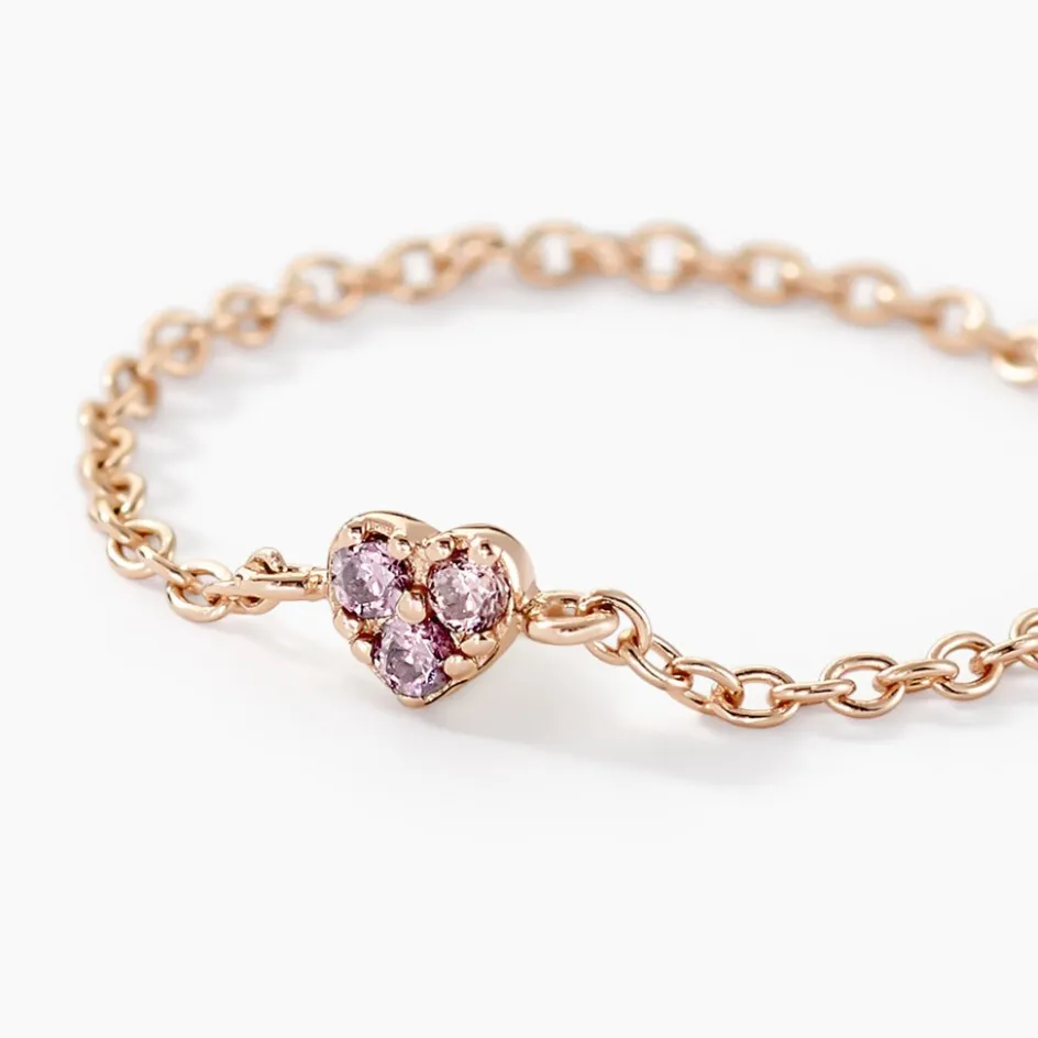 Outlet Histoire d'Or Bague Myhalf Argent Rose Oxyde De Zirconium argent rose oxyde fumé