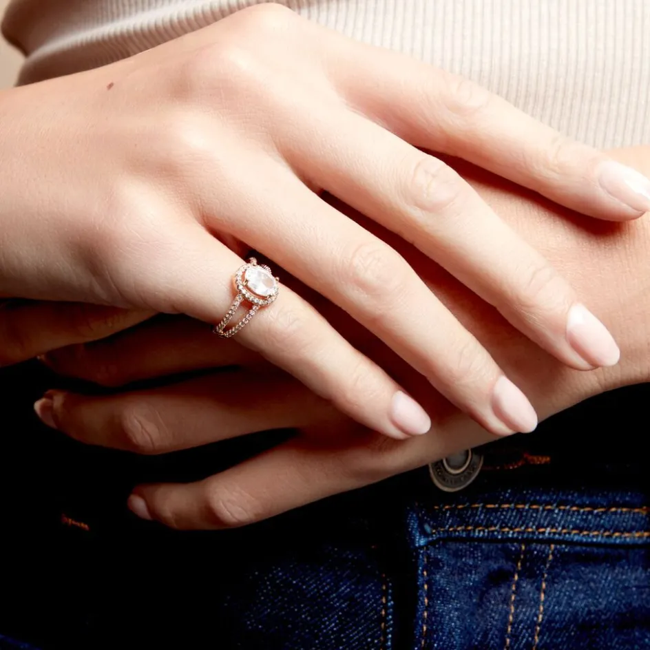 Clearance Histoire d'Or Bague Myriama Plaqué Or Jaune Oxyde De Zirconium