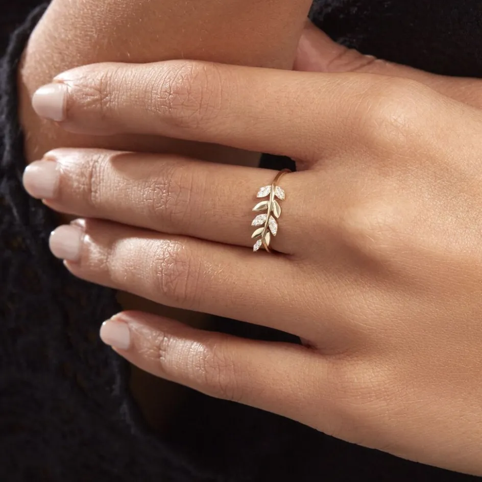 Clearance Histoire d'Or Bague Nahia Or Jaune Oxyde De Zirconium