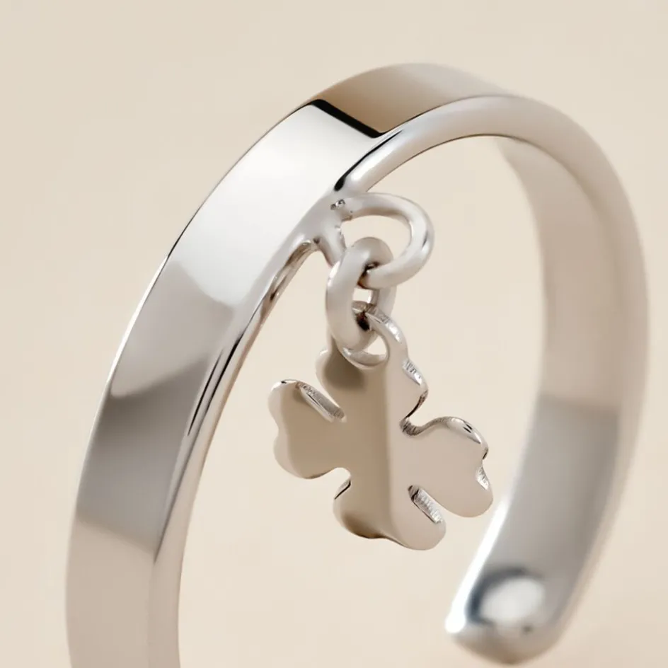 Outlet Histoire d'Or Bague Naomie Argent Blanc