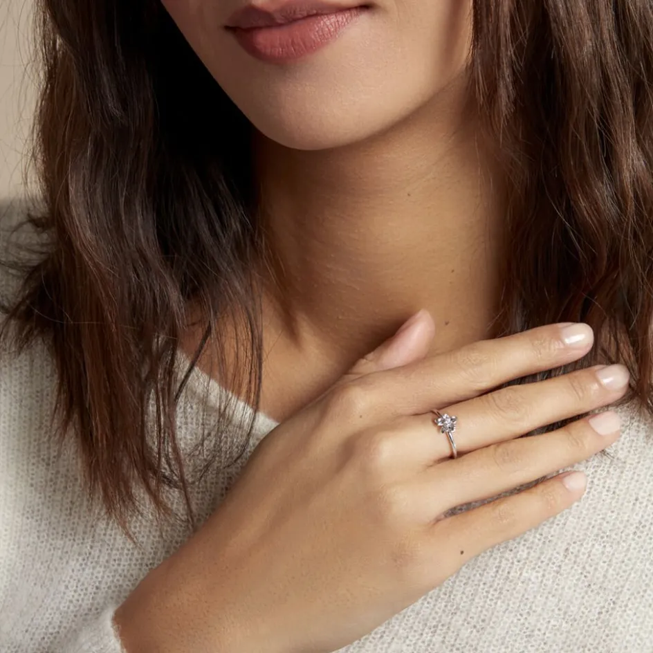 Best Histoire d'Or Bague Narcisse Dream Argent Blanc Oxyde De Zirconium