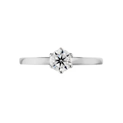 Outlet Histoire d'Or Bague Natalia Ld Platine Blanc Diamant Synthétique