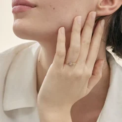 Discount Histoire d'Or Bague Nelle Or Jaune Diamant