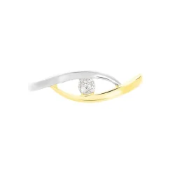 Discount Histoire d'Or Bague Nohane Or Bicolore Diamant