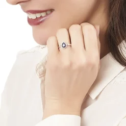 Sale Histoire d'Or Bague Nola Or Blanc Saphir Et Diamant