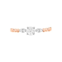 Clearance Histoire d'Or Bague Norhen Or Rose Oxyde De Zirconium