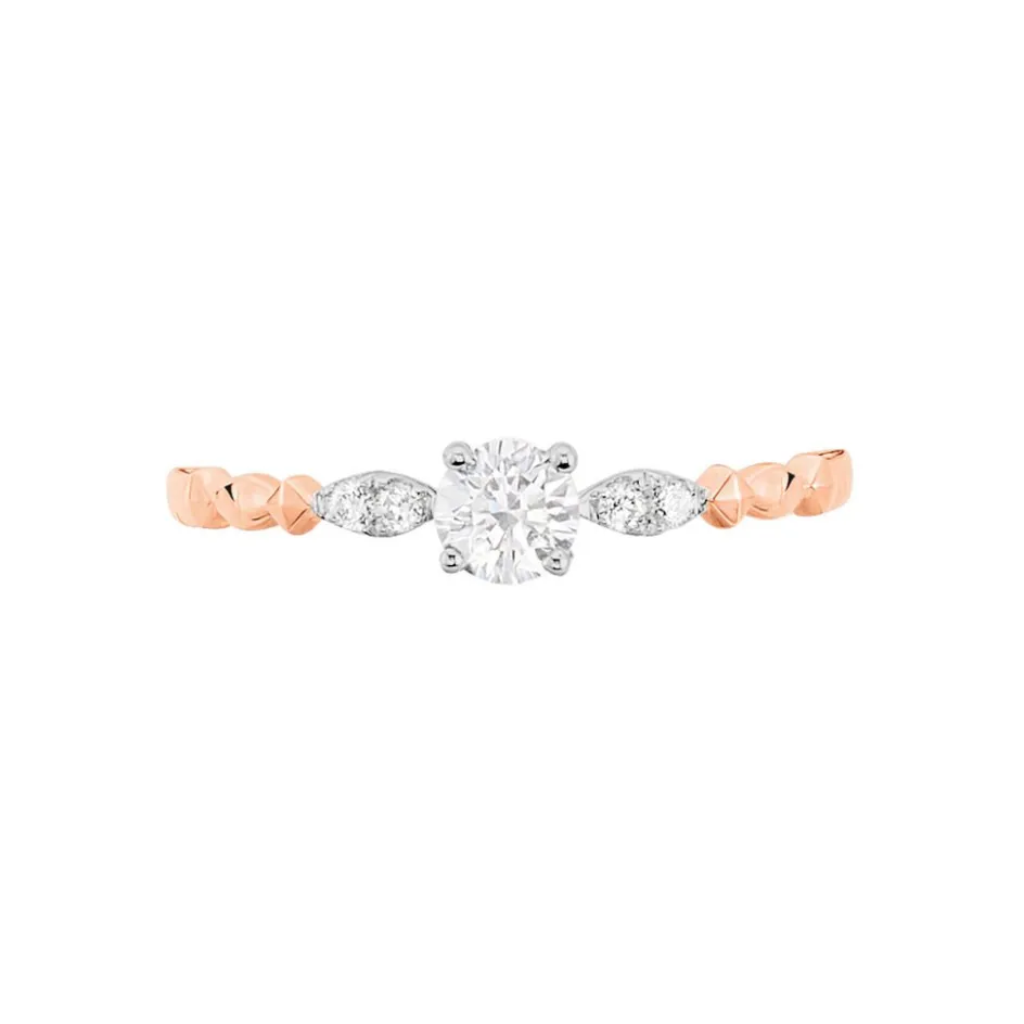 Clearance Histoire d'Or Bague Norhen Or Rose Oxyde De Zirconium