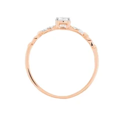 Clearance Histoire d'Or Bague Norhen Or Rose Oxyde De Zirconium