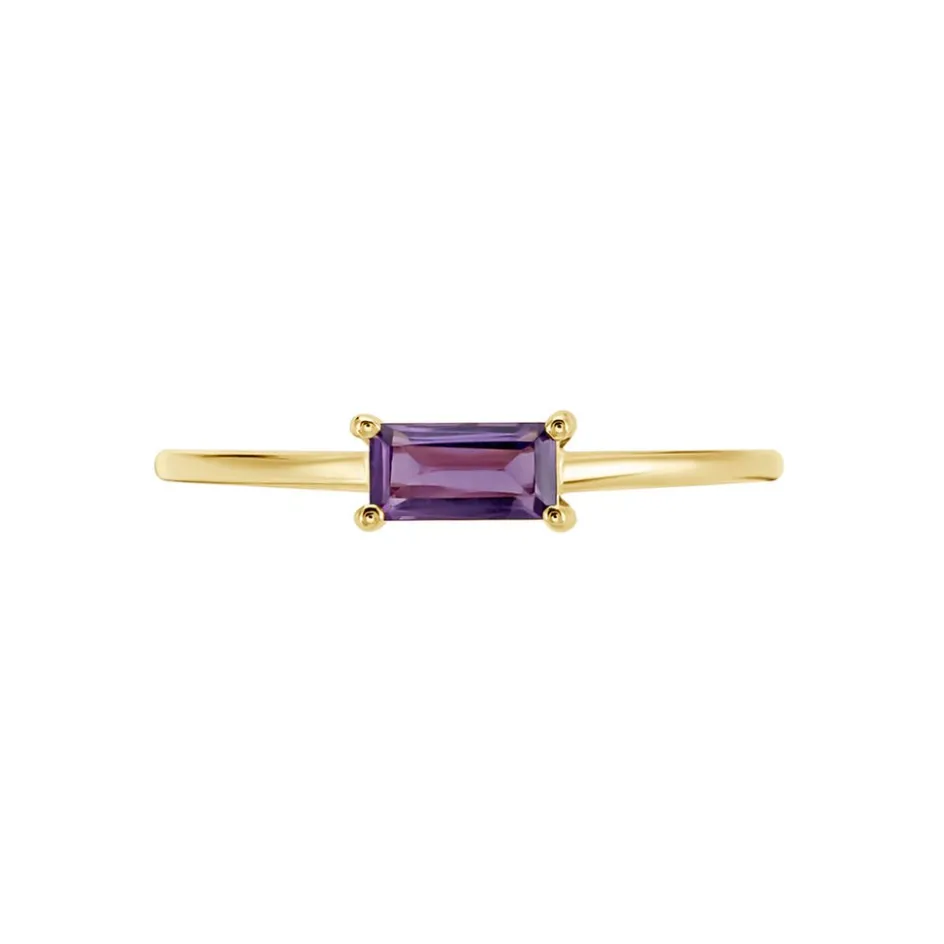 Clearance Histoire d'Or Bague Nottingham Or Jaune Améthyste or jaune améthyste violet