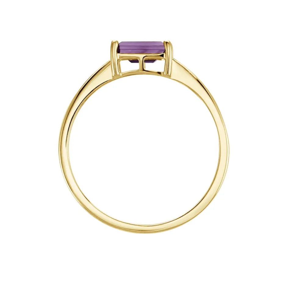 Clearance Histoire d'Or Bague Nottingham Or Jaune Améthyste or jaune améthyste violet