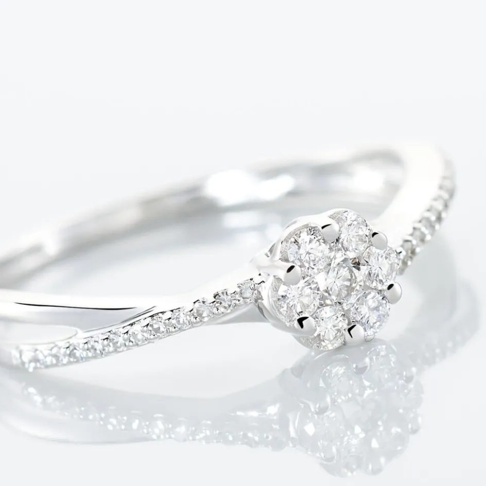 Best Histoire d'Or Bague Nusa Or Blanc Diamant