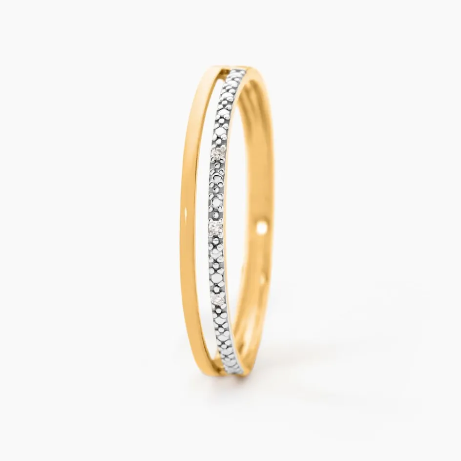 Online Histoire d'Or Bague Olena or jaune diamant