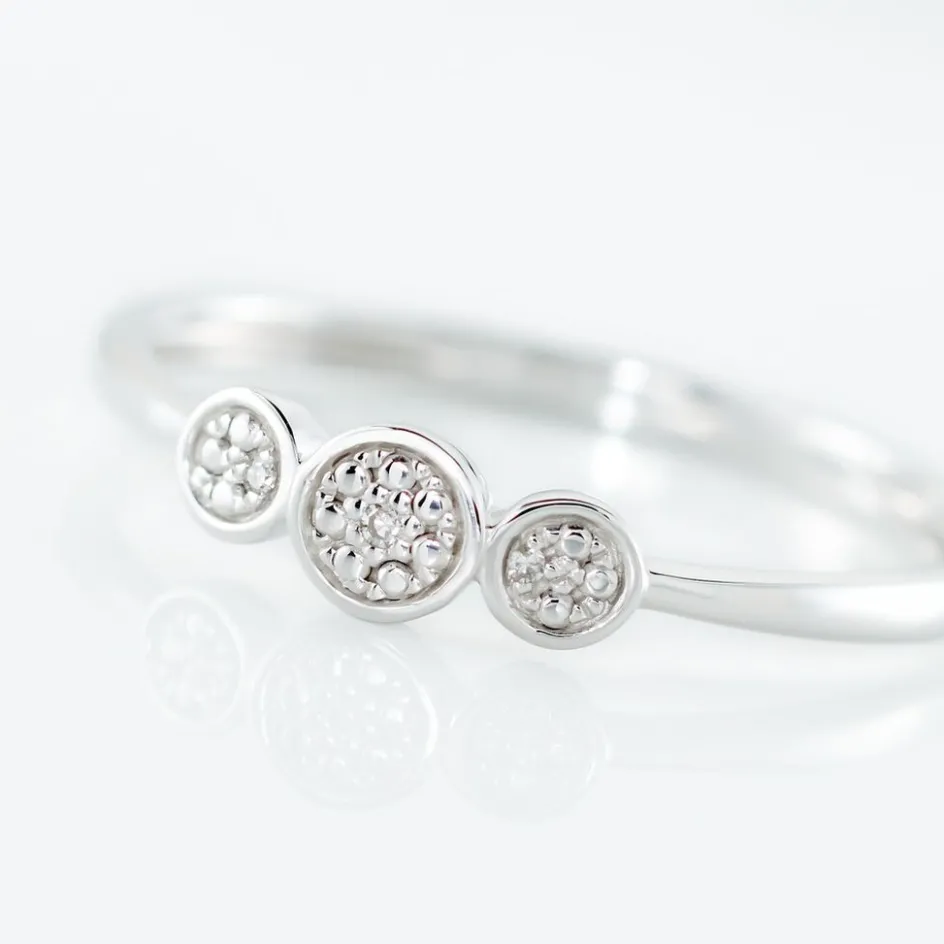 Discount Histoire d'Or Bague Or Blanc Abital Diamants