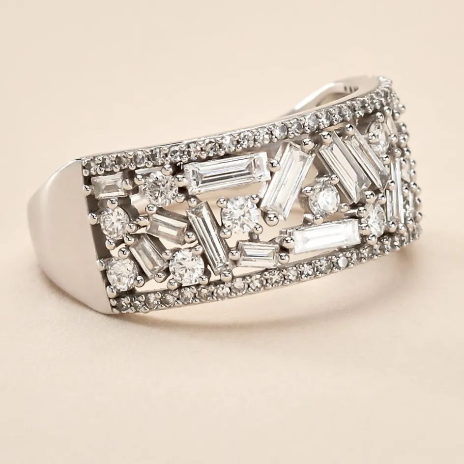 Outlet Histoire d'Or Bague Or Blanc Collection 1986 Diamants