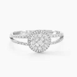 Best Histoire d'Or Bague Or Blanc Collection 1986 Diamants