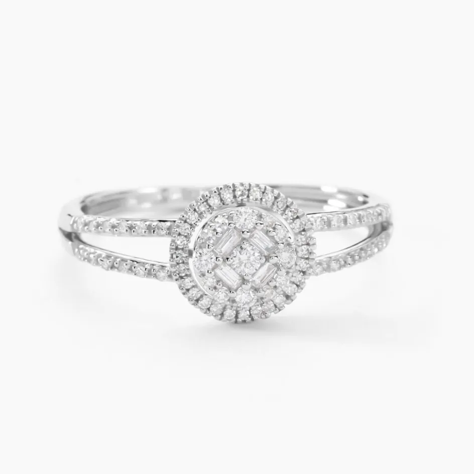 Best Histoire d'Or Bague Or Blanc Collection 1986 Diamants