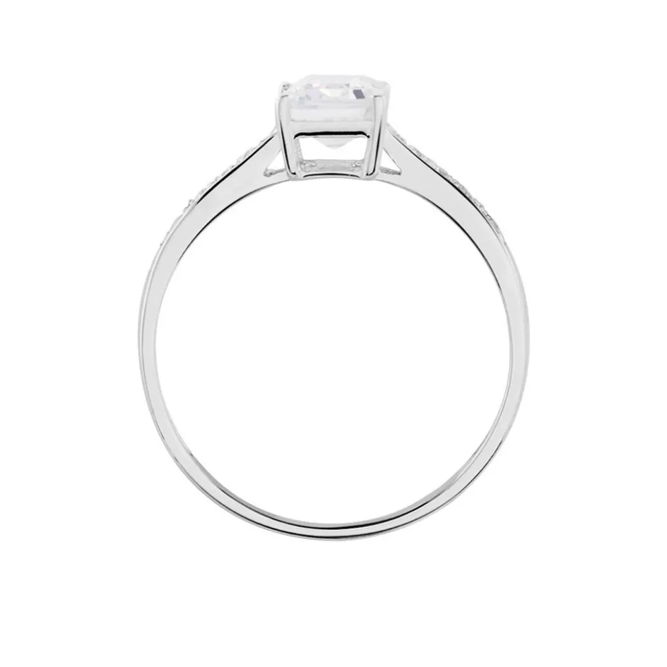 Sale Histoire d'Or Bague Or Blanc Gesacus Oxyde De Zirconium