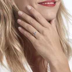 Sale Histoire d'Or Bague Or Blanc Gesacus Oxyde De Zirconium