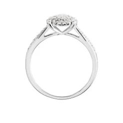 Outlet Histoire d'Or Bague Or Blanc Shirlene Diamant Synthetique