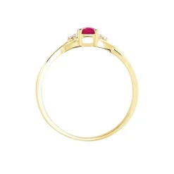 Online Histoire d'Or Bague Or Jaune Cassie Rubis Et Diamant or jaune rubis