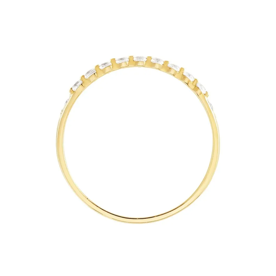 Histoire d'Or Bague Or Jaune Eclat D'etoile Oxyde De Zirconium* Bagues|Bagues Avec Pierre
