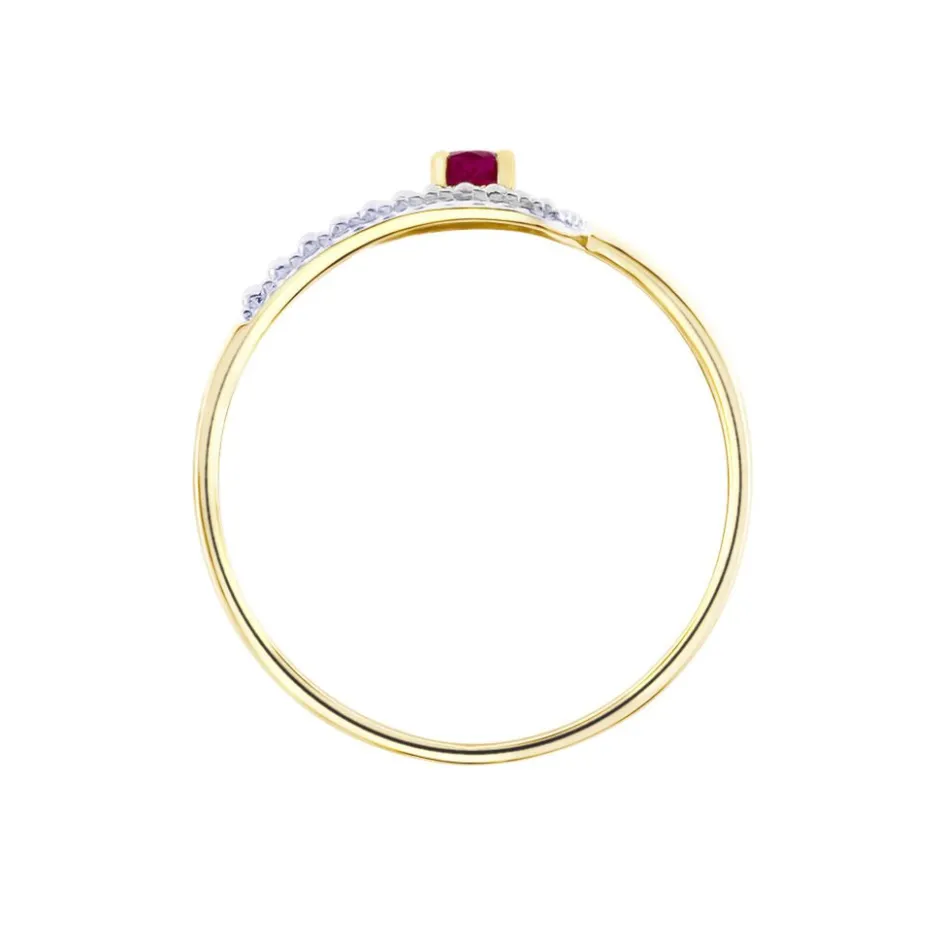 Discount Histoire d'Or Bague Or Jaune Karmele Rubis or jaune rubis