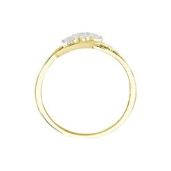 Discount Histoire d'Or Bague Or Jaune Shaleana Oxydes De Zirconium
