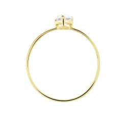 Discount Histoire d'Or Bague Or Jaune Solitaire Harrietta Oxyde De Zirconium