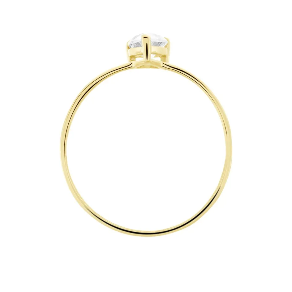Discount Histoire d'Or Bague Or Jaune Solitaire Harrietta Oxyde De Zirconium