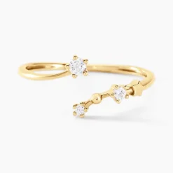 Outlet Histoire d'Or Bague Orion Or Jaune Oxyde De Zirconium