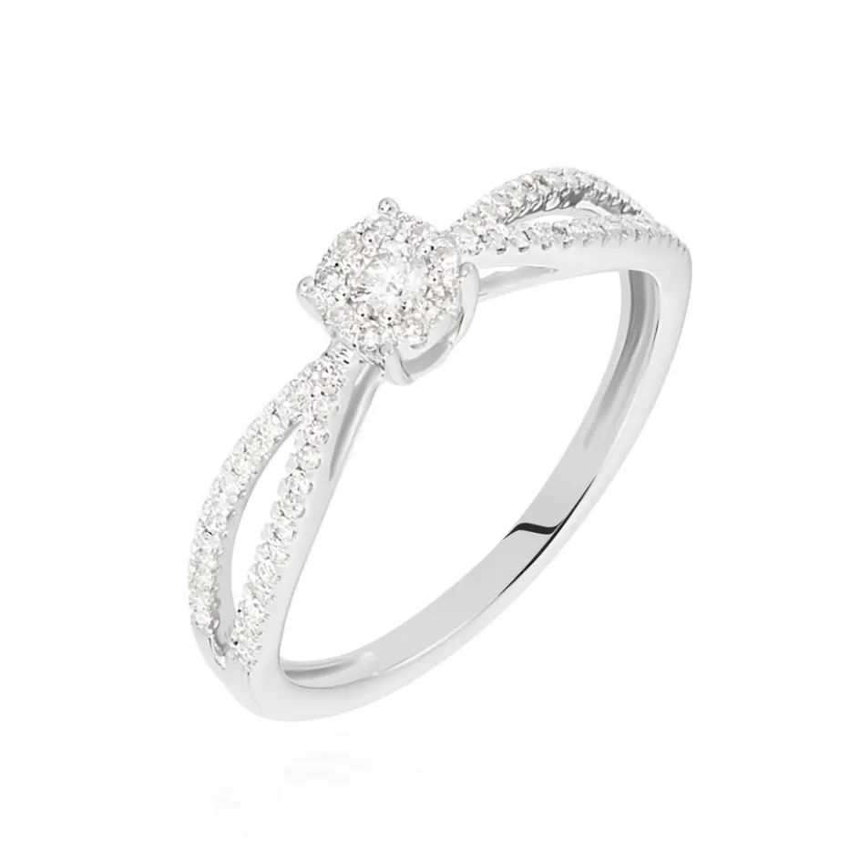 Discount Histoire d'Or Bague Orphee Or Blanc Diamant