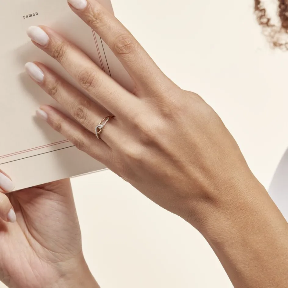 Clearance Histoire d'Or Bague Osanna Or Jaune Diamant