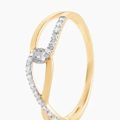 New Histoire d'Or Bague Osanna s or jaune diamant