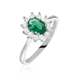 Sale Histoire d'Or Bague Perez Argent Blanc Oxyde De Zirconium argent blanc oxyde jaune