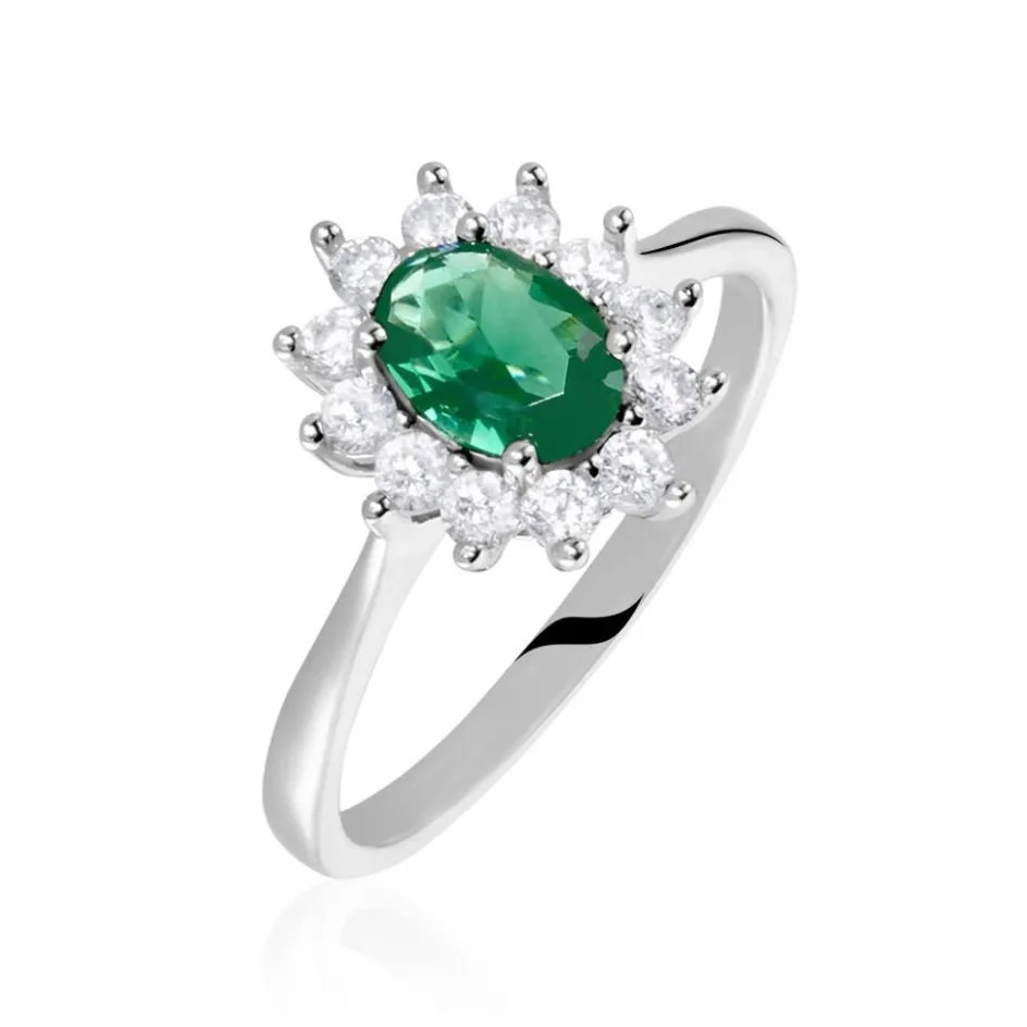 Sale Histoire d'Or Bague Perez Argent Blanc Oxyde De Zirconium argent blanc oxyde jaune