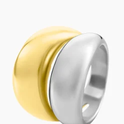 Discount Histoire d'Or Bague Perfect Match Acier Bicolore