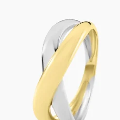 Clearance Histoire d'Or Bague Perfect Match Argent Bicolore