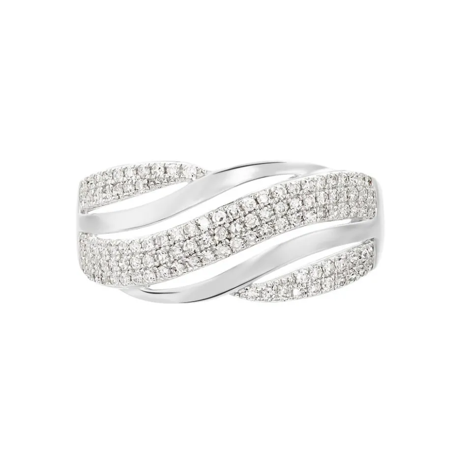 Clearance Histoire d'Or Bague Phaedra Or Blanc Diamant